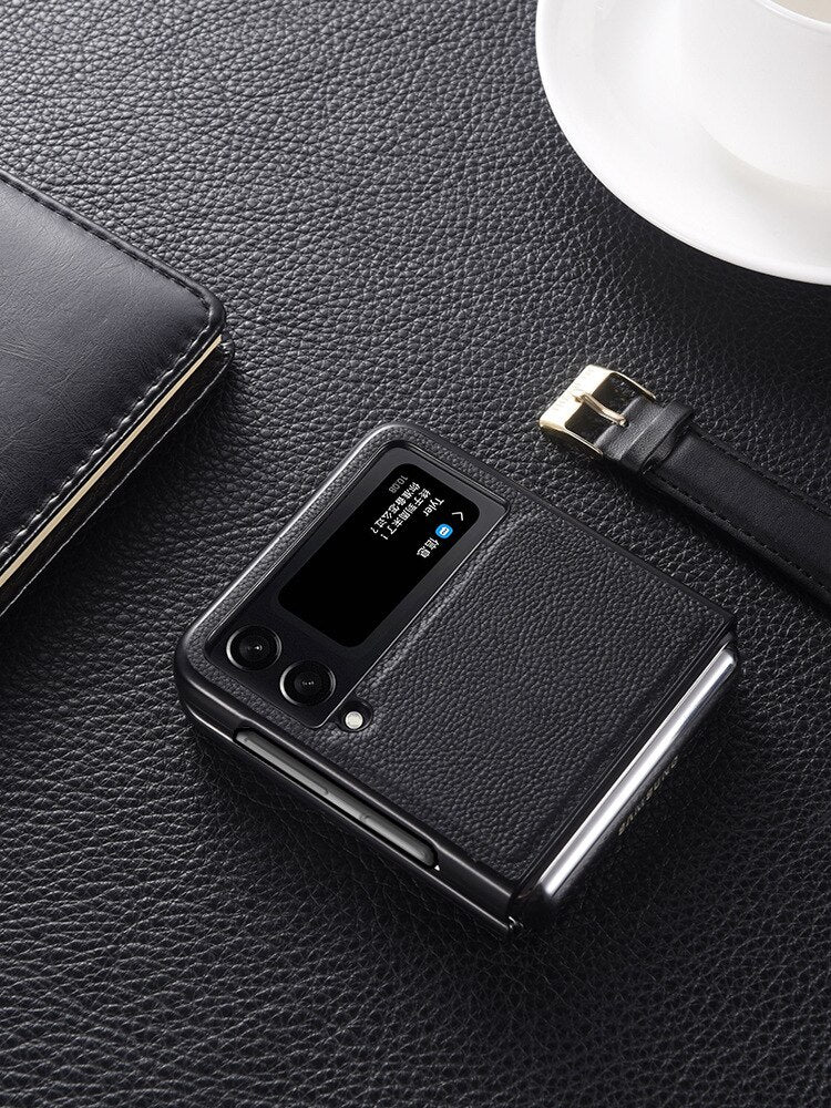 Litchi PU Leather Case For Samsung Z Flip - Premium Mobile Phone Cases from Dressmycell.com - Just $20.00! Shop now at Dressmycell.com Litchi PU Leather Case For Samsung Z Flip - Premium Mobile Phone Cases from Dressmycell.com - Just $20.00! Shop now at Dressmycell.com